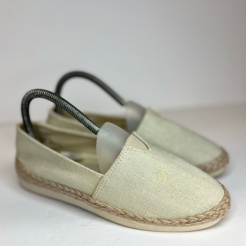 Esprit Ellery Womens Espradille Flats Natural Linen Size 6M Worn once! XLNT